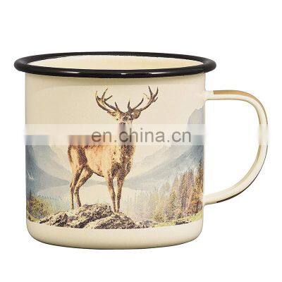Sample Certified Enamel Steel Metal Coffee Sport Tea Water Flower Cup photo-4