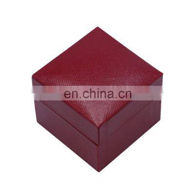 New Arrival Exquisite Leatheretter Paper Red Color Wedding Ring Box photo-3