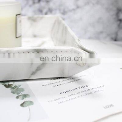 Leather Tray Desktop Jewelry PU Leather Tray Foldable Leather Tray photo-4