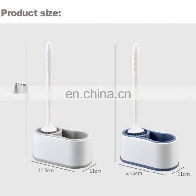 оптовая продажа 2 в 1 держателя для туалетной щетки, пластиковая туалетная щетка для мытья чаши, изготовитель держателя для туалетной щетки из нержавеющей стали photo-3