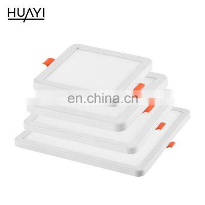 HUAYI High Performance 6W 8W 15W 20W Supermarket Commercial Ceiling Round Square Slim LED Panel Light photo-4