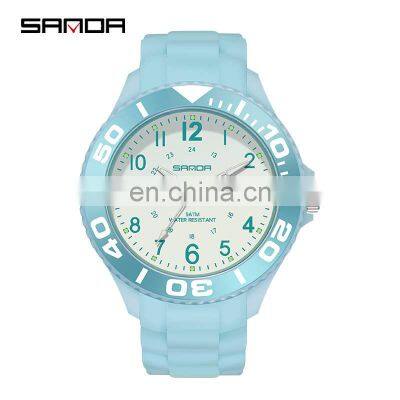 SANDA 6051 Fashion Men Quartz Watch Business Wristwatch Outdoor Sport Watch Man Waterproof