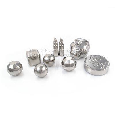 Amazon Hot Selling 304 Stainless Steel Ice Cubes Customized Whiskey Chilling Stones With Tongs Chill photo-5