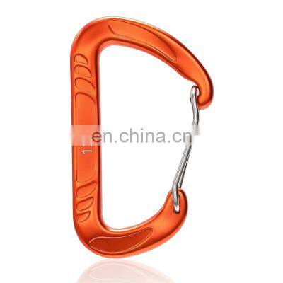 JRSGS Customized LOGO Carabiner Clips Aluminium Snap Hook 12kN S7804S