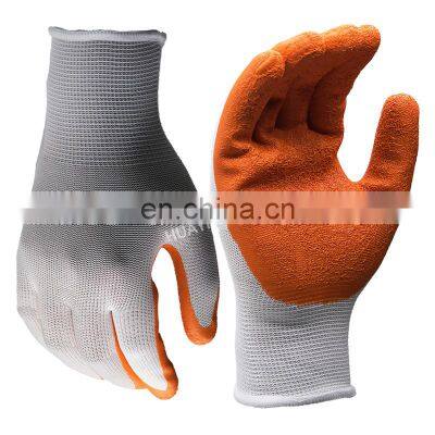 HY Women Garden Gloves with Micro-foam Nylon Latex Coating and Texture Grip