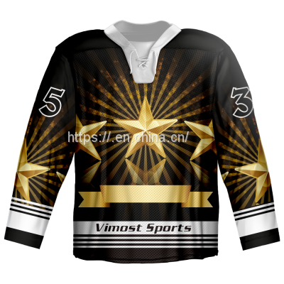  Custom 2022 Fashion Design Ice-Hockey Jersey With 100%polyester photo-2