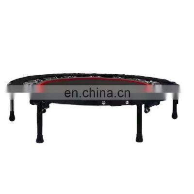 High Quality Durable Black bungee Trampoline Fitness Jumping Mini Trampolines With Handle Bar