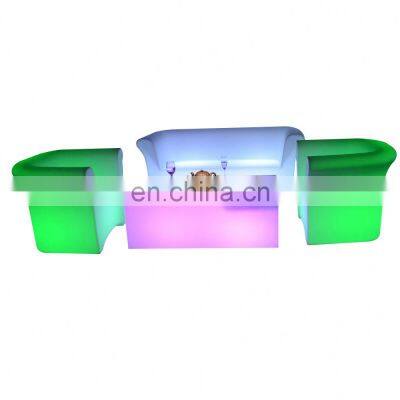 U Shaped Set Led Sectional Sofa Led Lights for Room With Remote Sofa Chairs Set Modern Living Room Furniture Fancy Colorful Sofa photo-2