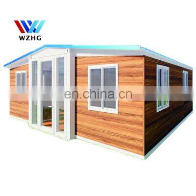 China 20 ft 40ft modern expandable container house with bathroom kitchen and solar panels