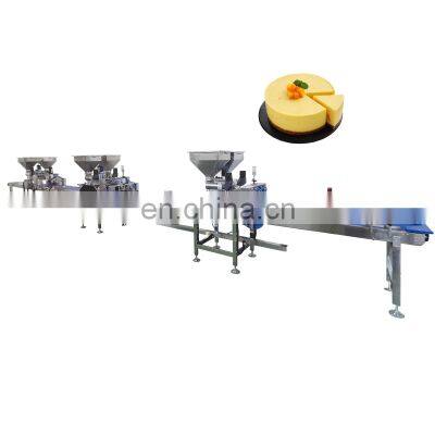 Automatic Mousse Cake Mold Filling Machine Round Mousse Cake Line