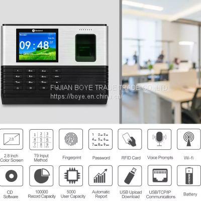 Biometric Fingerprint Time Attendance Terminal A-L355 for Employee Attendance with WIFI and TCP/IP Access Control System