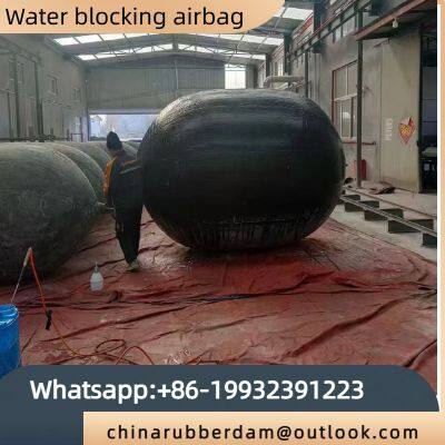 Pipeline high-pressure sealing airbag, rubber water blocking airbag, underground pipeline network leak sealing artifact, inflatable rubber airbag