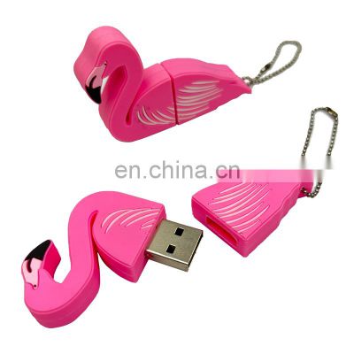 Custom Usb 2.0 3.0 Flash Drive Soft Pvc 3d Cartoon Bird Animal Usb Flash Memory Stick