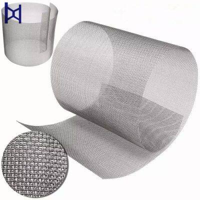 50 100 150 200 300 500 Micron 304 Stainless Steel Woven Wire Mesh Screen Cylinder Filter Tube