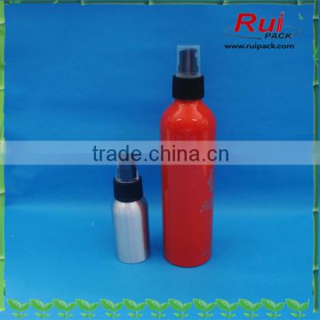 Daily care aluminum bottle with pump,aluminum bottle for perfume/cosmetic/lotion/e-juice