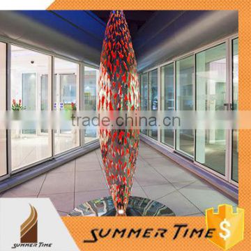 Modern art lighting hollow pillar sculpture