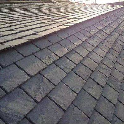 Natural black slate roofing tiles