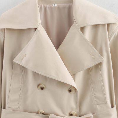 2025 Spring/Summer New Women's Windbreaker with European and American Design, Motorcycle Short Style Jacket