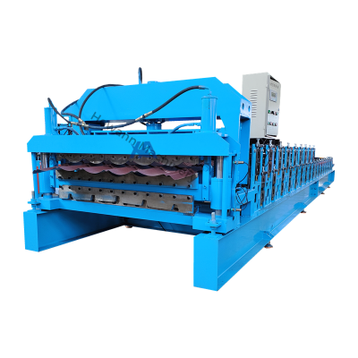 Hot Selling Single Double Three Layer Customized Shapes Corrugated Roof Sheet Making Tile Pressing Machine Making Roofing Sheet