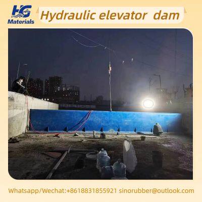Large hydraulic steel dam landscape bottom steel dam gate flat river water-diversion dam flap hydraulic landscape dam hydraulic control gate