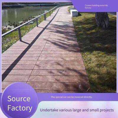 Prefabricated Concrete Imitation Wood Paving Slabs, Cement, Customizable for Scenic Areas, River Courses, Wood-grained Floorboards, Park Landscape Plank Walkway Boards photo-4