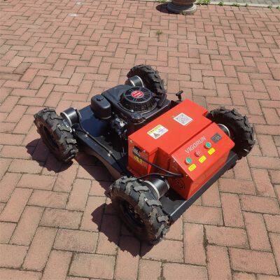 Agriculture Gasoline Powered Electric Motor Driven Remote Control Wheeled Mower With Steel Chassis photo-2
