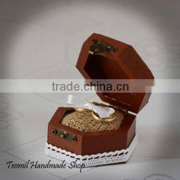 Exquisite small wooden fashion jewelry gift boxes/wedding ring box