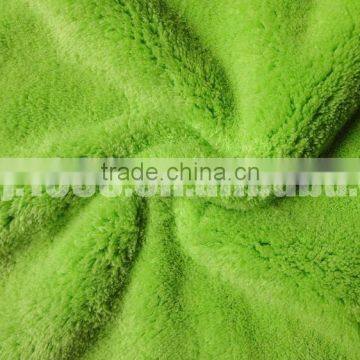 Composite Super Soft Green and Highly Absorbent Coral Fleece For Car Cleaning