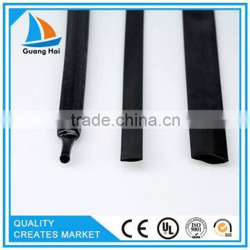 black high wear resisting single wall heat shrink tubing for insulation