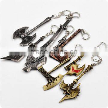 custom fashion of plastic, silicone, metal key chain/LOL, warcraft,hero alliance key chain