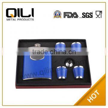 FDA 8oz Small Hip Flask(4 Cups & Funnel) Set photo-1