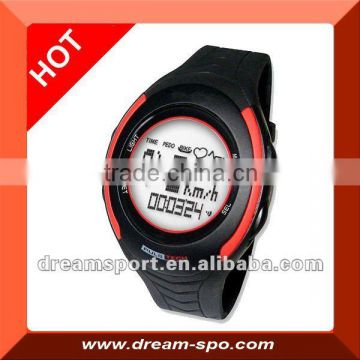 DH-073 heart rate monitor watch with cycling feature speed/distance/pedometer