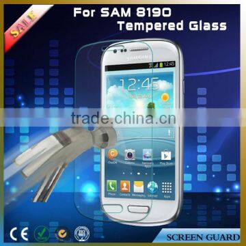 Made In China for Samsung galaxy S3 mini 8190 0.15/0.2/0.33/0.4mm Tempered Glass Screen Protective Shields