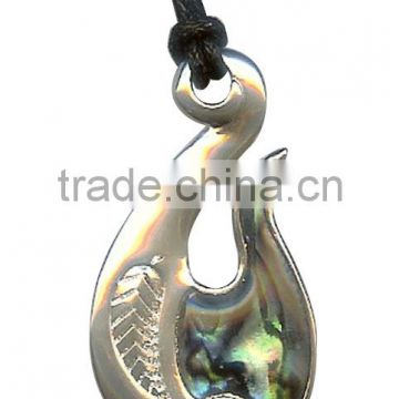 Surf Surfboard Ocean Waves Surfing Sea Shell Slug Snail Maori Tattoo pendant Beach Pendant Charm Surfer Necklace "Maori Spiral"