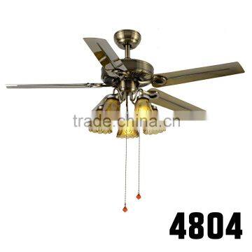 Cheap Vintage Wrought Iron Copper Motor Bedroom Ceiling Fans
