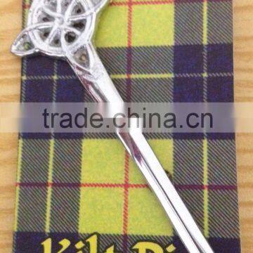 Scottish Kilt Pin In Chrome Finished Made Of Brass Material