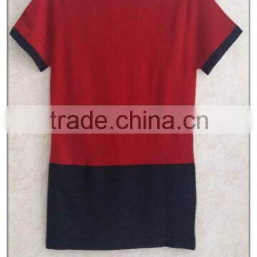 Simple Short Sleeve Knitting Wear Round Neck Sweatershirt for Women photo-2
