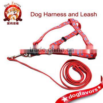 Stitch Pattern Red Dog Harness and Leash in Stock, Get Sample for Free