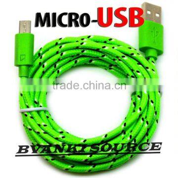 1m 2m 3m Braided Micro USB Cable Data Transfer and Power Charge For Android photo-4