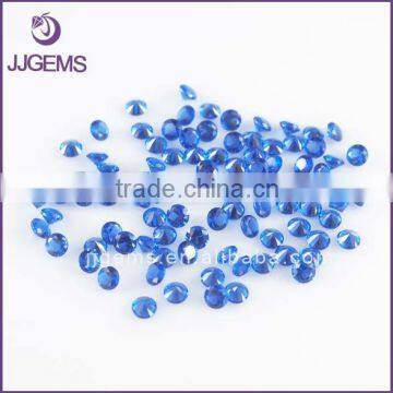 Factory price small round 4# blue nano crystal stones