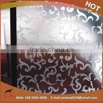 5mm acid etched glass/pattern glass/ deep acid etched