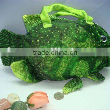 Lovely fish plush bag soft toy bag