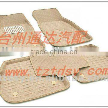 Hot sale Tongda' s environmental yellow car mats for Au-di A6