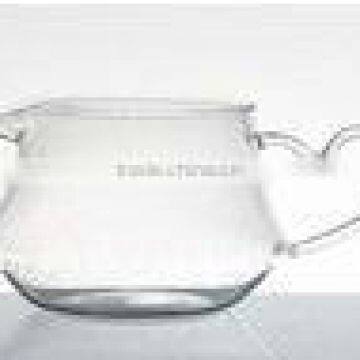 400ml fashionable art glass cup with handle