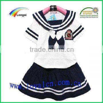 2013 school girls uniform mini dress