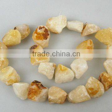 13 x18 mm Spring yellow jade rough nugget for jewelry making