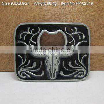 Cross Belt Buckle With Rhinestones Burnisher Plate Buckle photo-2