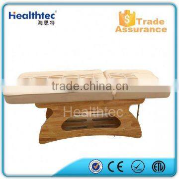 wood spa bed folding massage bed