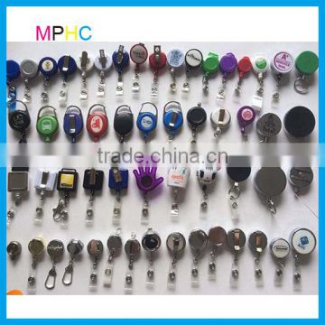 Various Shape Plastic Retractable Yoyo ID Badge Reel