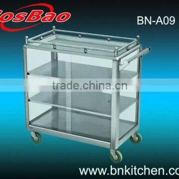 Stainless Steel 4 Tiers Food Trolley / Snack Trolley BN-A09